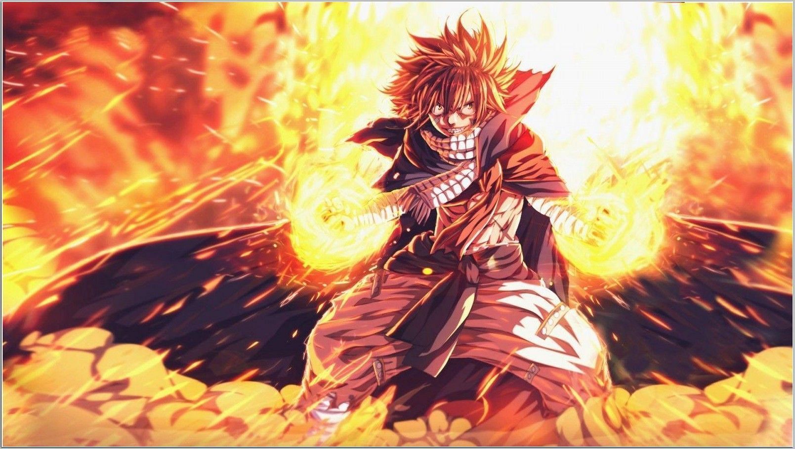 Natsu&#039;s Dragon Slayer Spell, as seen in Fairy Tail (image via A1 Pictures studio)