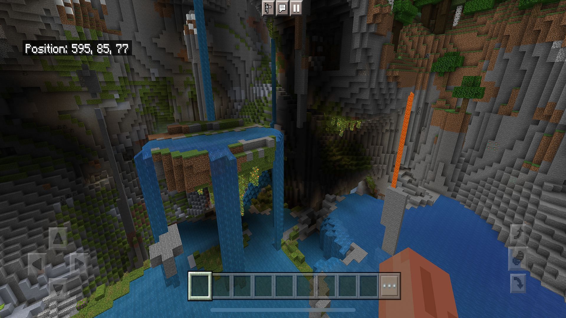 Players can find this amazing lush cave oasis (Image via Minecraft)