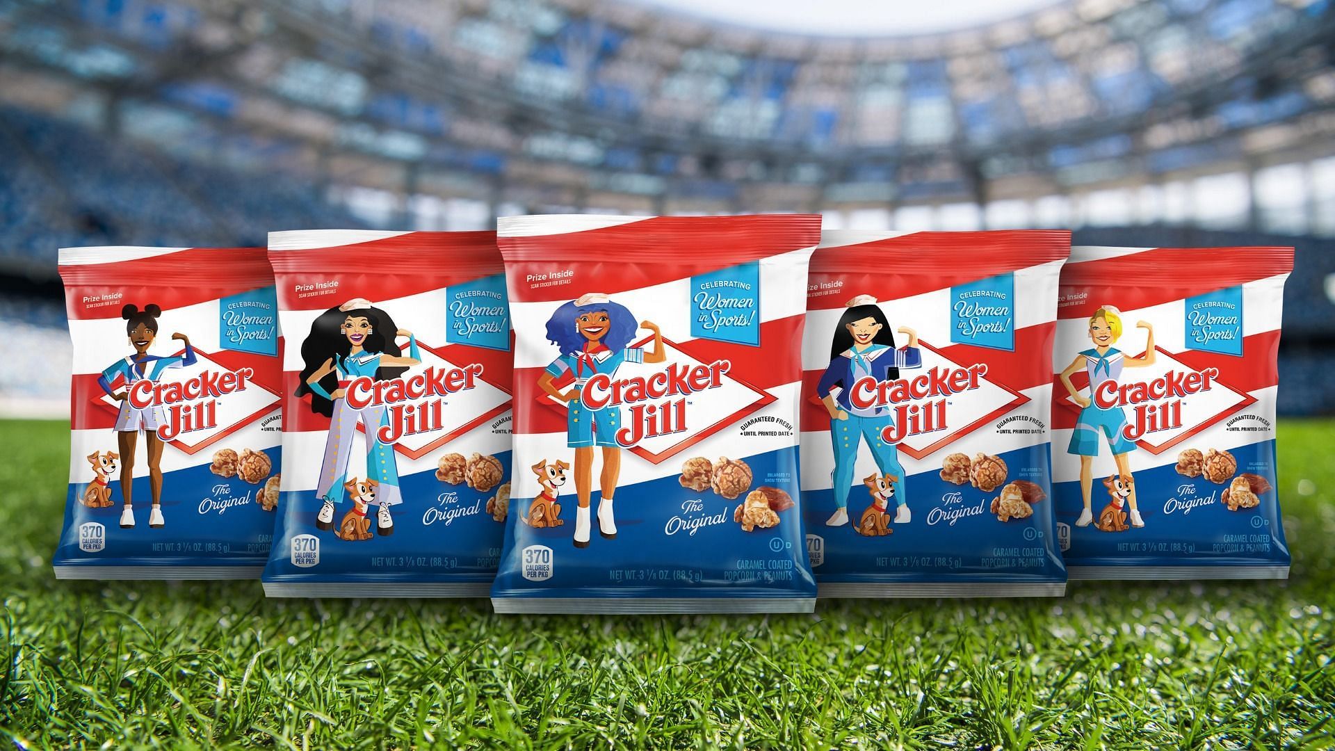 Cracker Jack launches Cracker Jill to celebrate women who break down barriers in sports (Image via Frito-Lay)