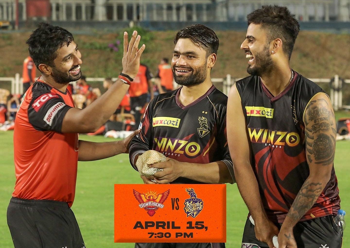 Can Sunrisers Hyderabad make it three in a row? Pic: KKR/ Twitter
