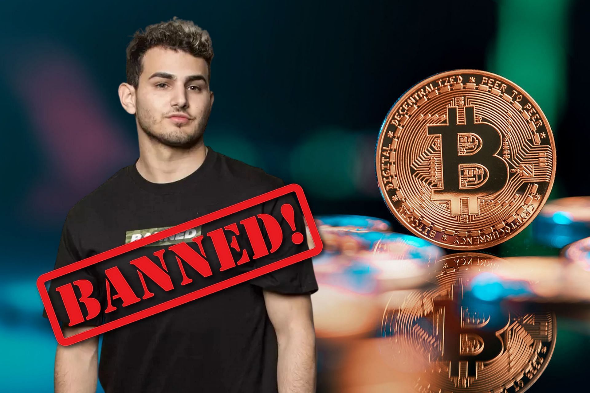 Fedmyster has been banned from Twitch after hackers used his account to run a Bitcoin scam (Image via Sportskeeda)