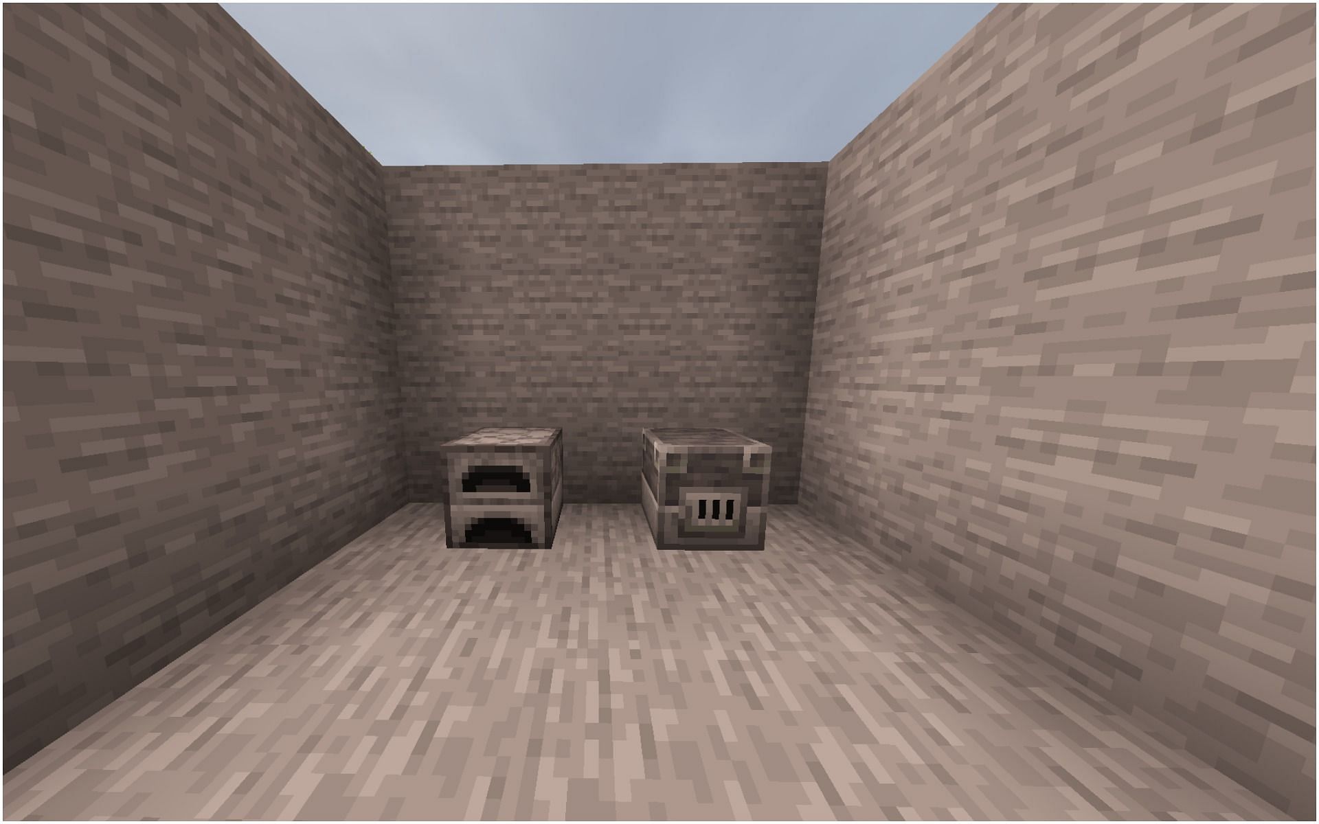 A regular furnace and a blast furnace (Image via Minecraft)