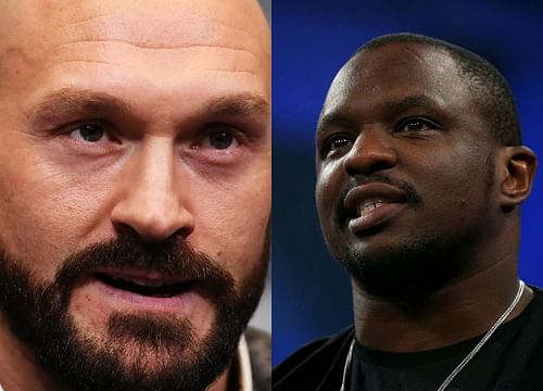 Tyson Fury (left), Dillian Whyte (right)