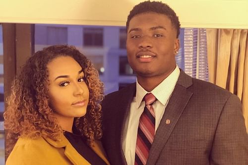 Dwayne Haskins with Savhana Arai Cousin (Savhana Arai Cousin's Instagram)