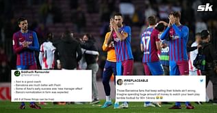 Twitter erupts as Barcelona lose third consecutive game at Camp Nou