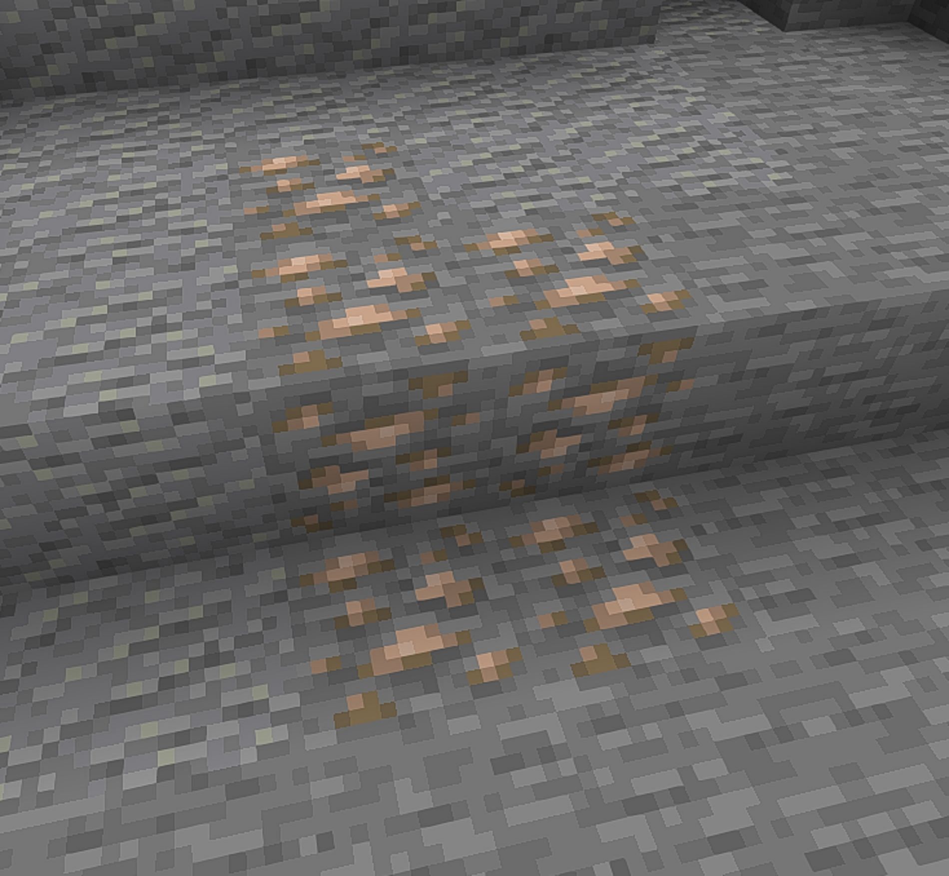 Iron ore can be even more plentiful underground than it is above-ground (Image via Mojang)