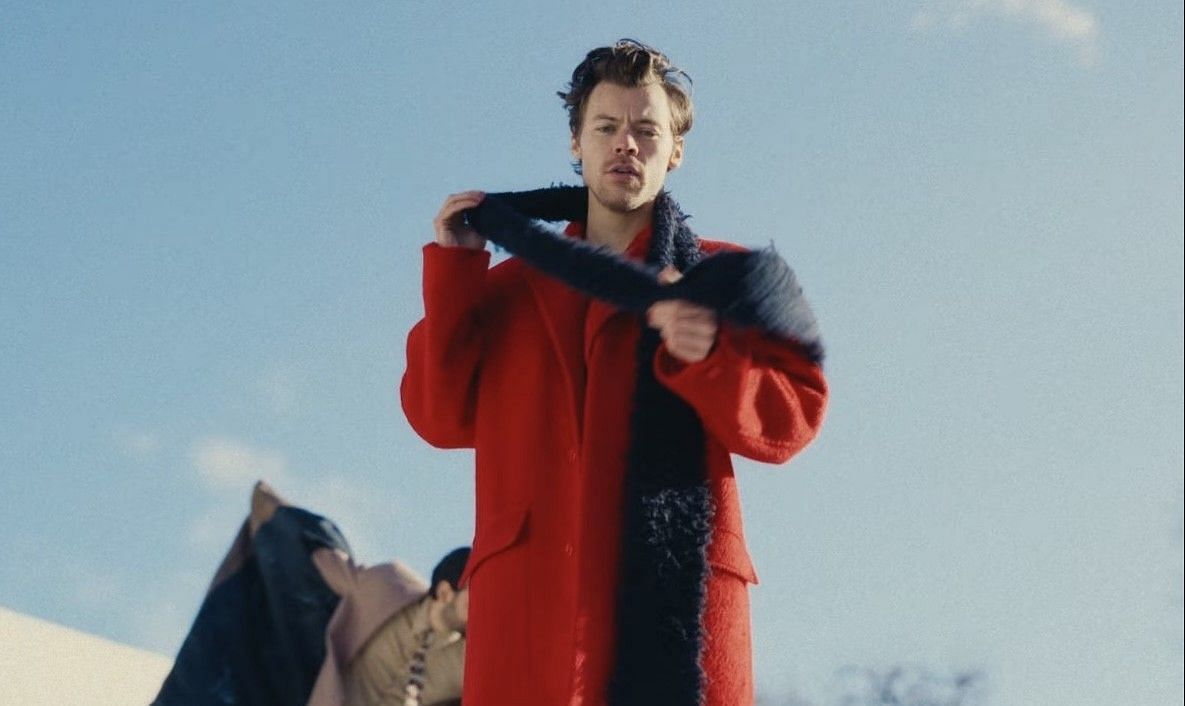 Harry Styles&#039; new song &#039;As It Was&#039; took the internet by storm (Image via YouTube/As It Was)