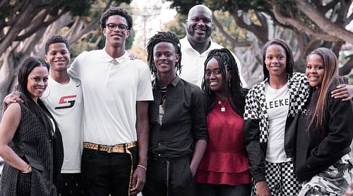 Shaquille O'Neal and his family. (Photo: Fandom/NBA Family)