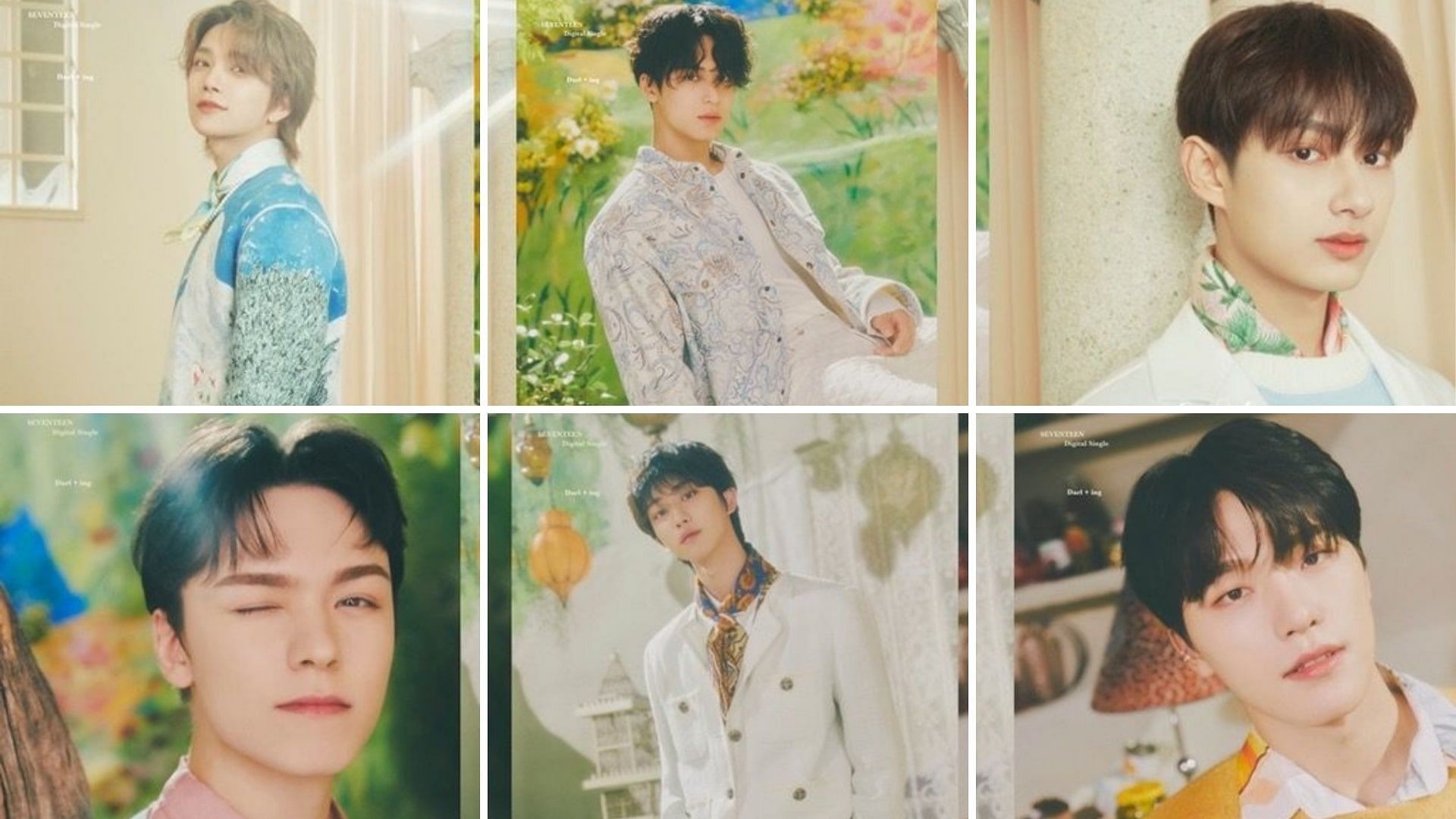 A still of concept photos (Images via Pledis Entertainment)