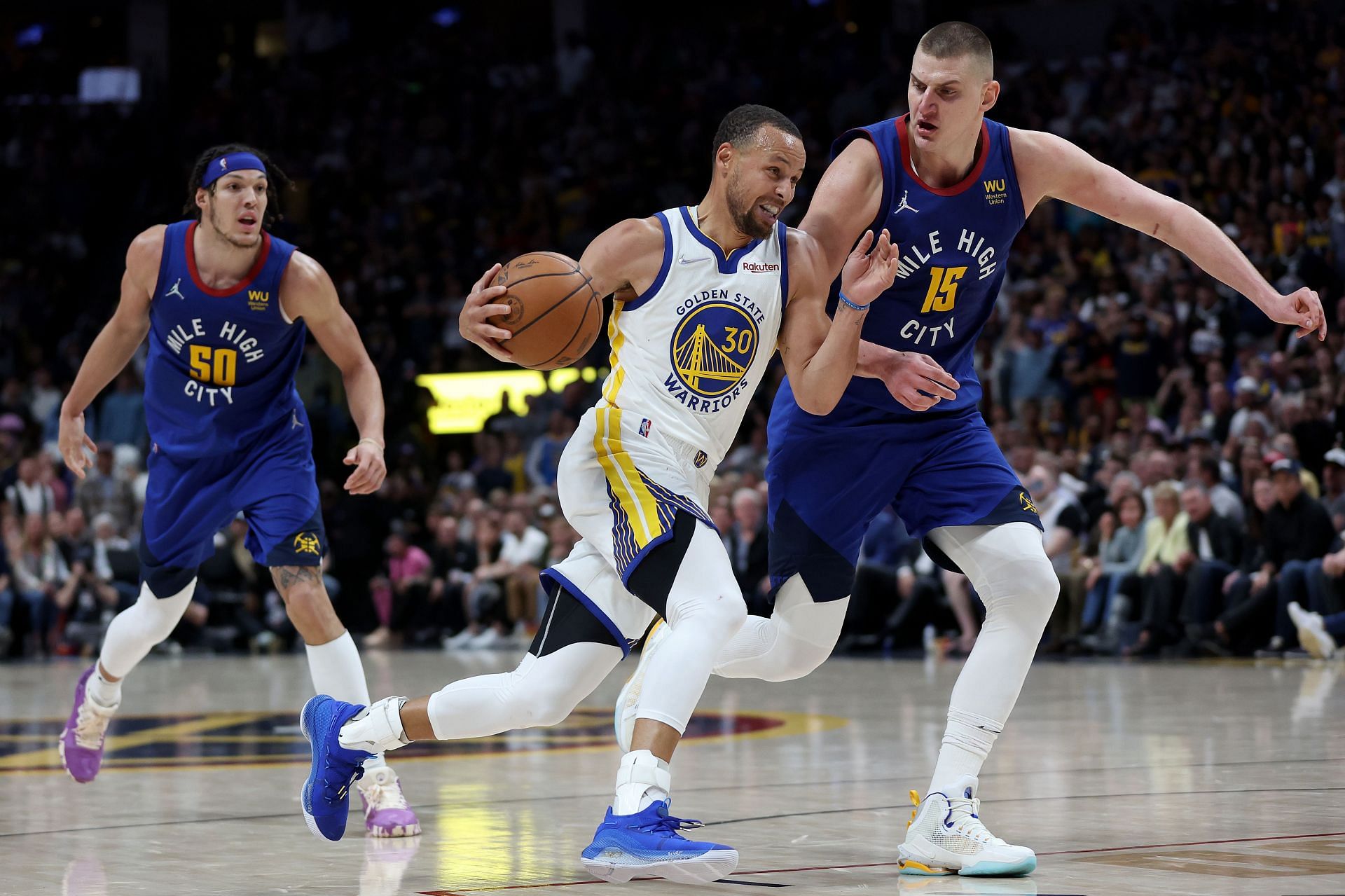 Steph Curry had 27 points for the Golden State Warriors vs. the Denver Nuggets in Game 3.