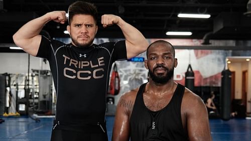 Henry Cejudo (left) and Jon Jones (right) [Image courtesy of @henry_cejudo Instagram]