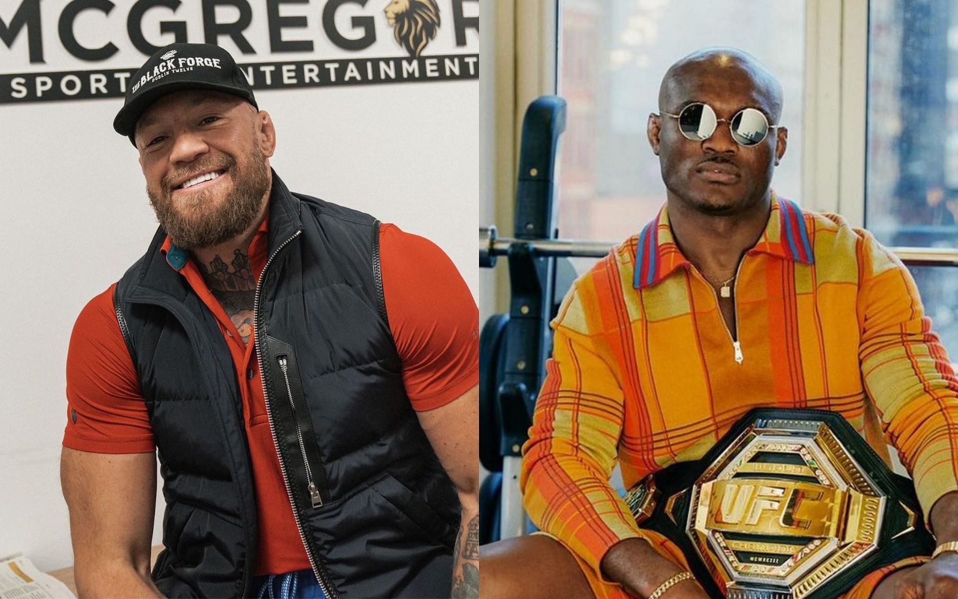 Conor McGregor (left) and Kamaru Usman (right) [Images via @thenotoriousmma and @usman84kg on Instagram]