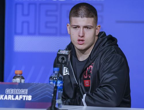 George Karlaftis at the 2022 NFL Combine