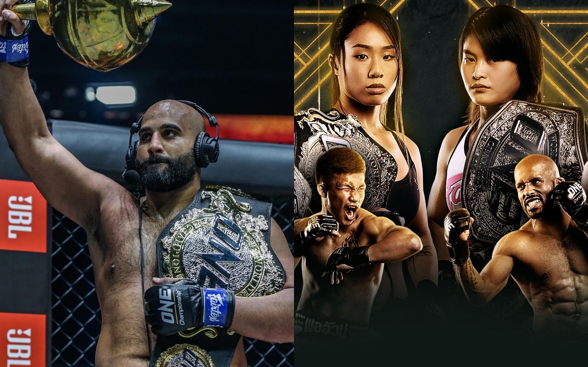 ONE Championship heavyweight champion Arjan Bhullar (left) wishes he was part of ONE X. (Images courtesy of ONE Championship)