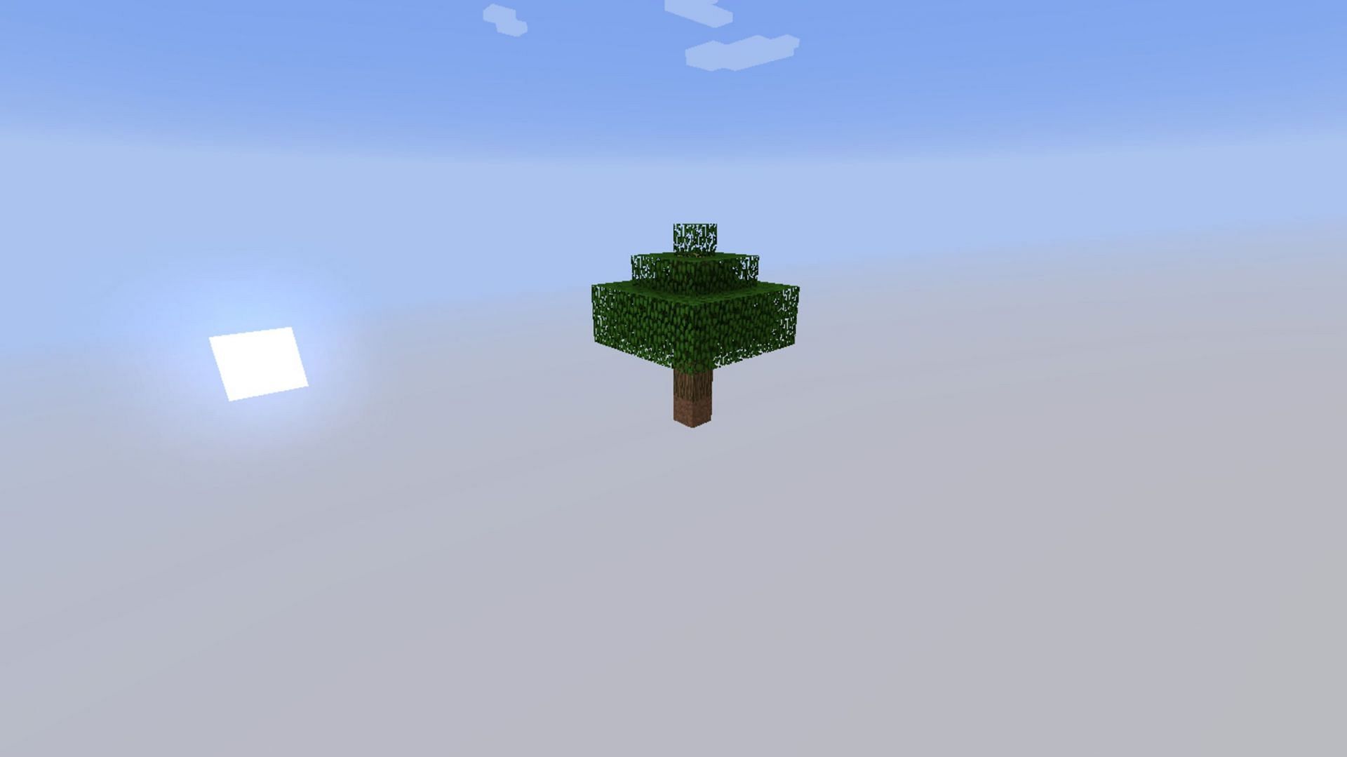 This map isn&#039;t quite so much SkyBlock as a SkyTree (Image via MinecraftMaps)