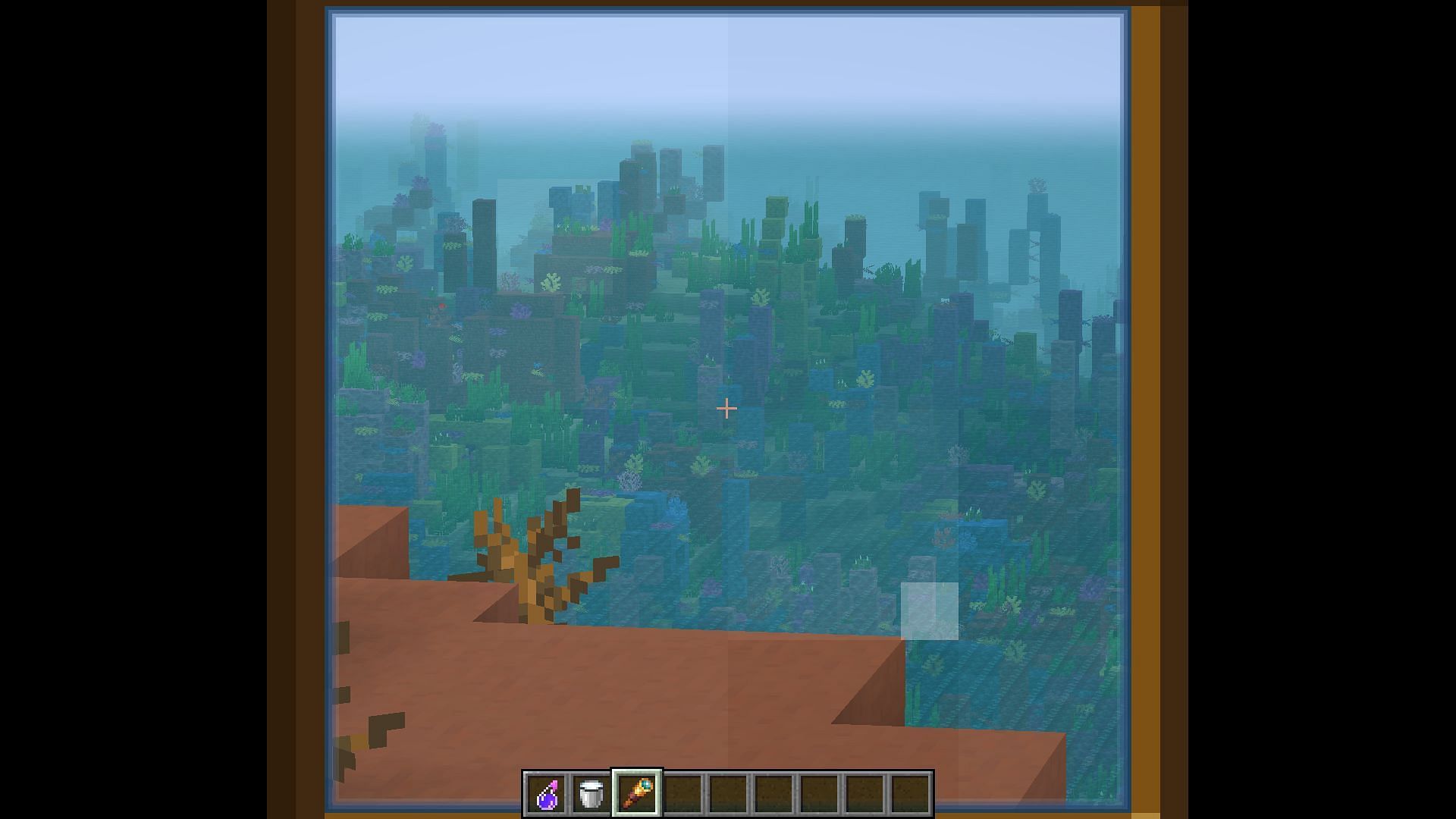 A player looking through a spyglass (Image via Minecraft 1.18)