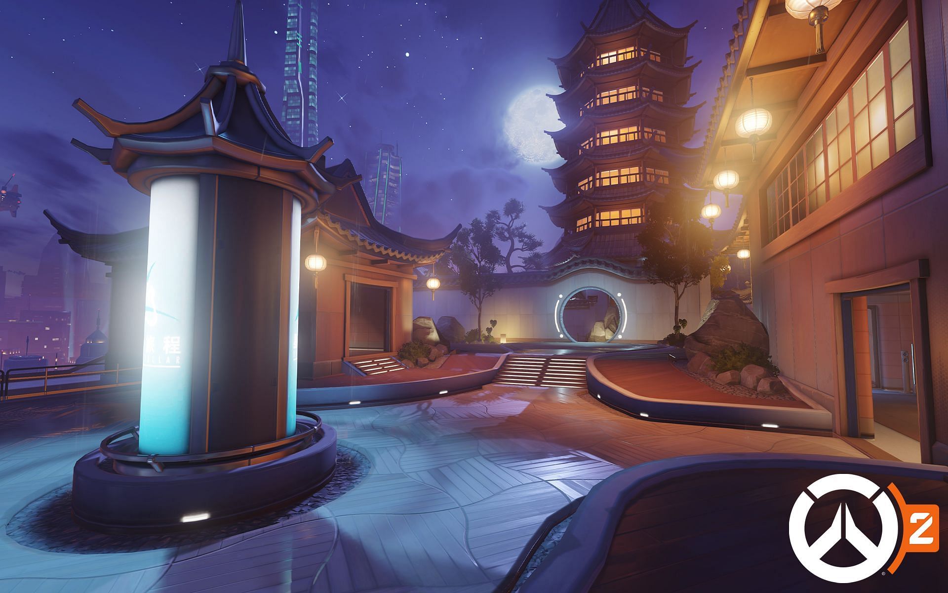 Lijiang Tower has been added to Overwatch 2&#039;s map pool (Image via Blizzard Entertainment)