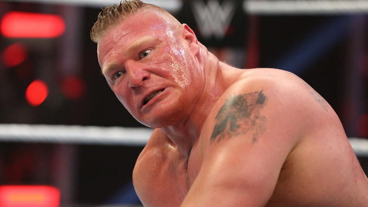 Lesnar lost his WWE title at WrestleMania