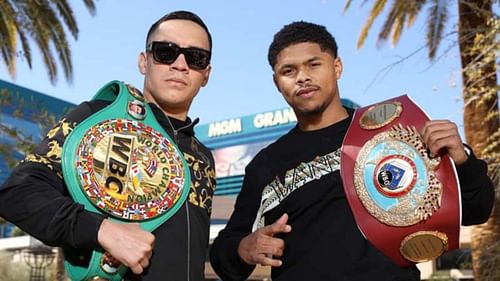 Shakur Stevenson (right) vs. Oscar Valdez (left)