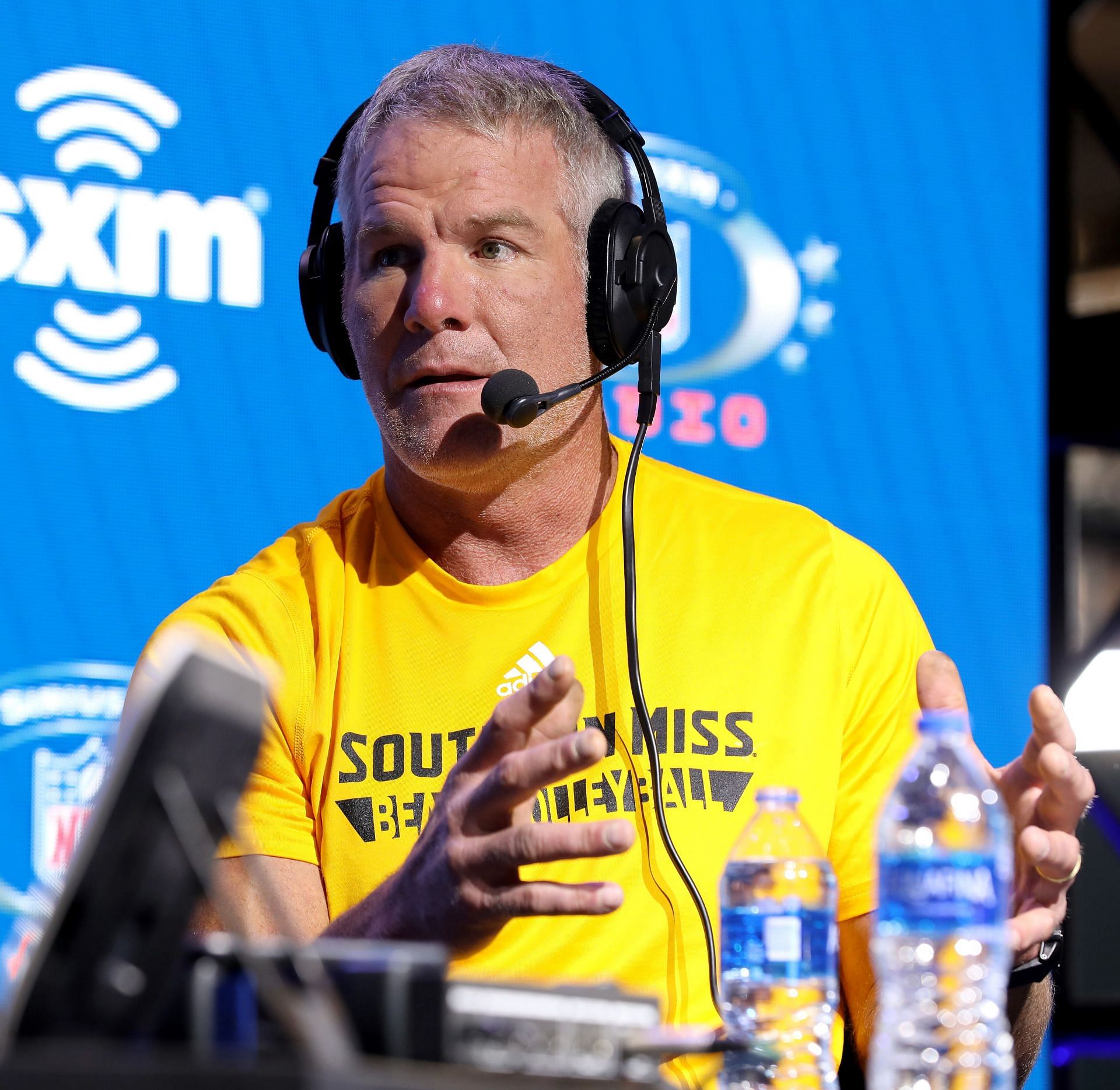 Favre at SiriusXM At Super Bowl LIV - Day 3