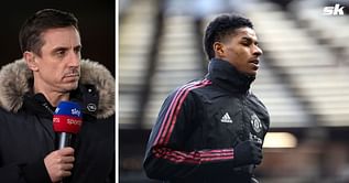 "A massive low" - Gary Neville feels Manchester United star Marcus Rashford would be gutted not to start against Leicester City