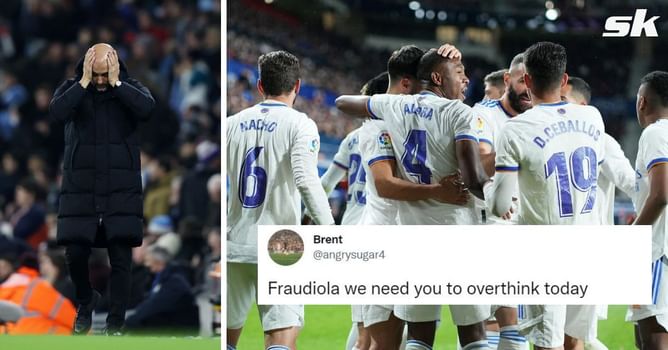 “Pep overthinks this right now” – Fans react to what Real Madrid have done with line-up ahead of semi-final against Manchester City