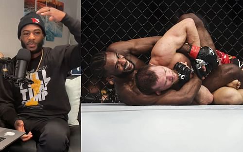 Aljamian Sterling (L) [Image via. YouTube/FunkmasterMMA]; Sterling in action against Petr Yan at UFC 273.