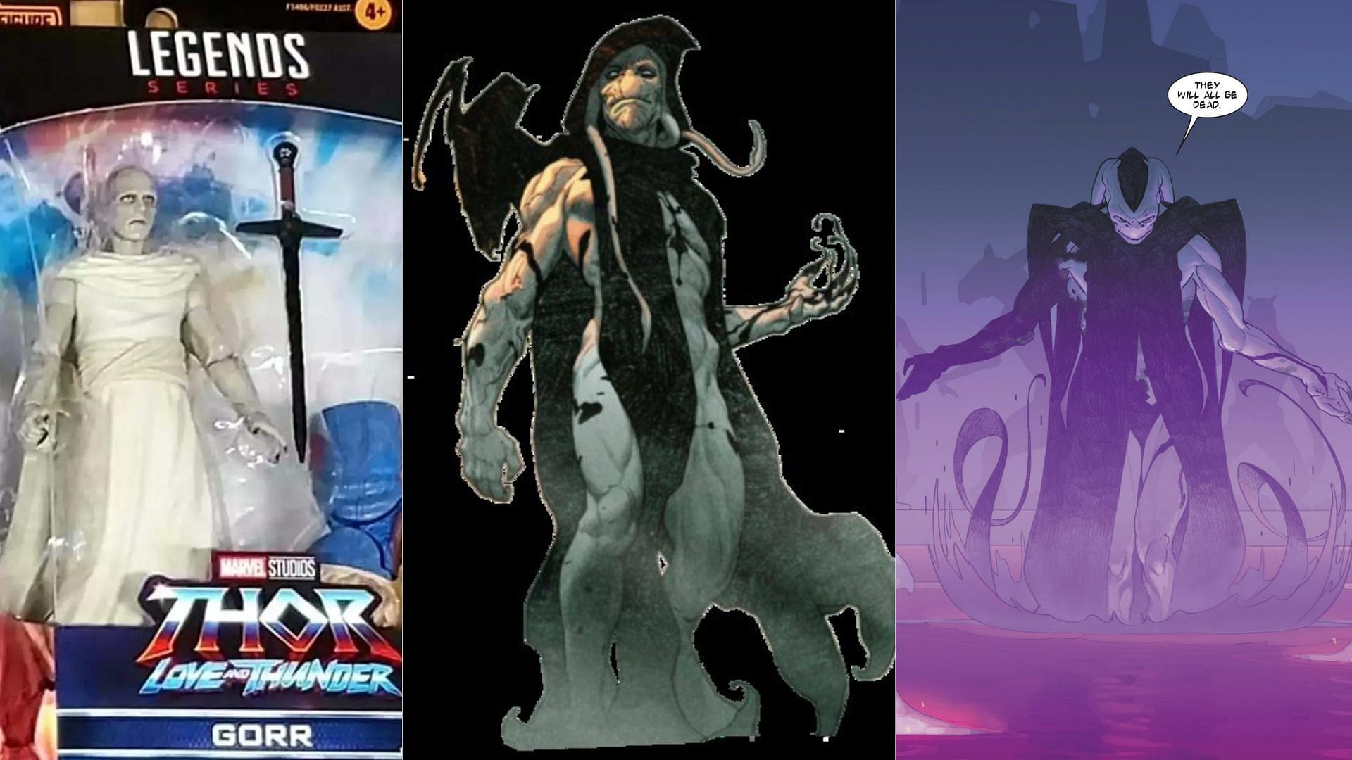 What we could have got, concept art of Thor and Gorr from Thor