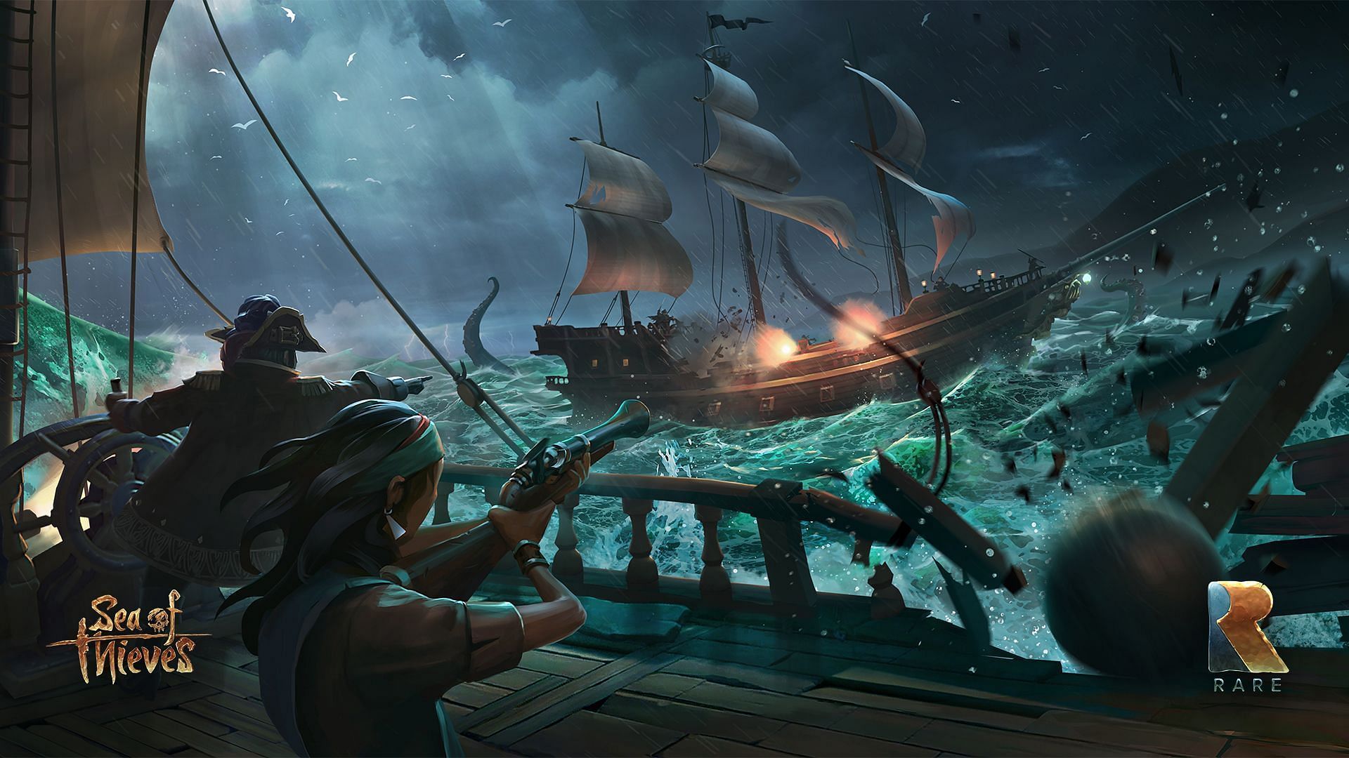 Một trong những ảnh bìa của Sea of ​​Thieves (ảnh qua Rare)