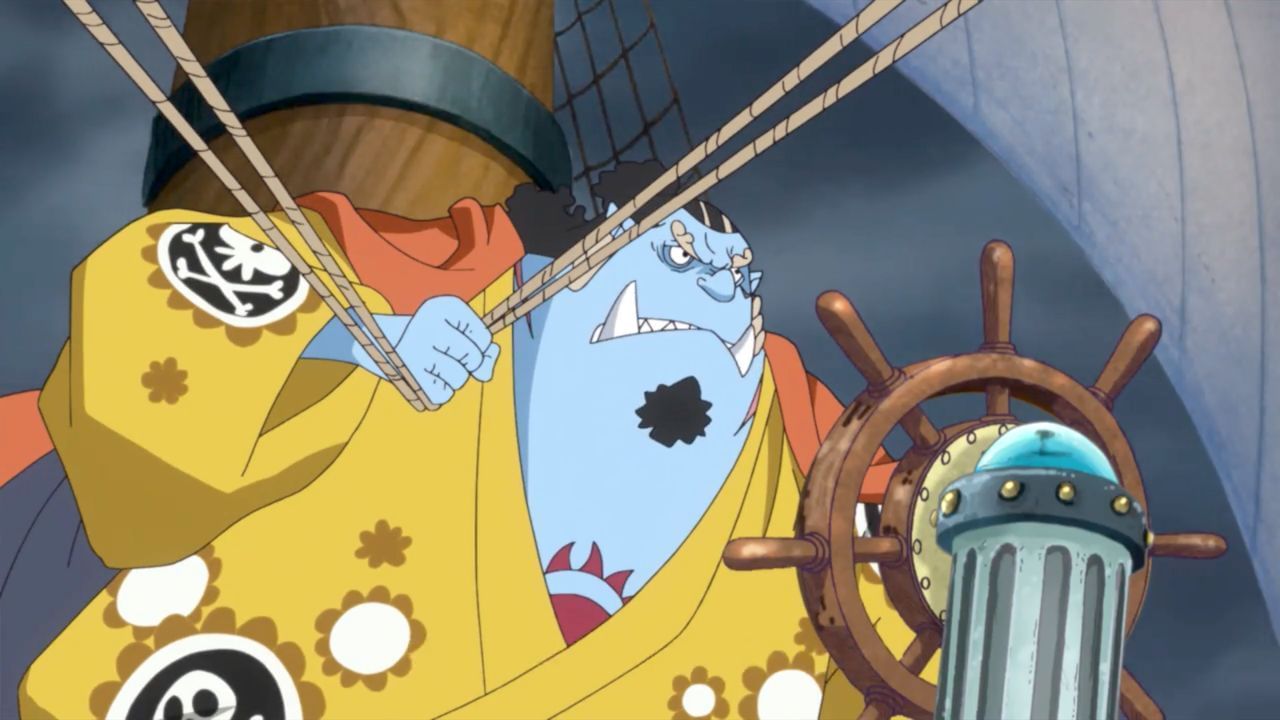 Jinbe as seen in the series&#039; anime (Image via Toei Animation)