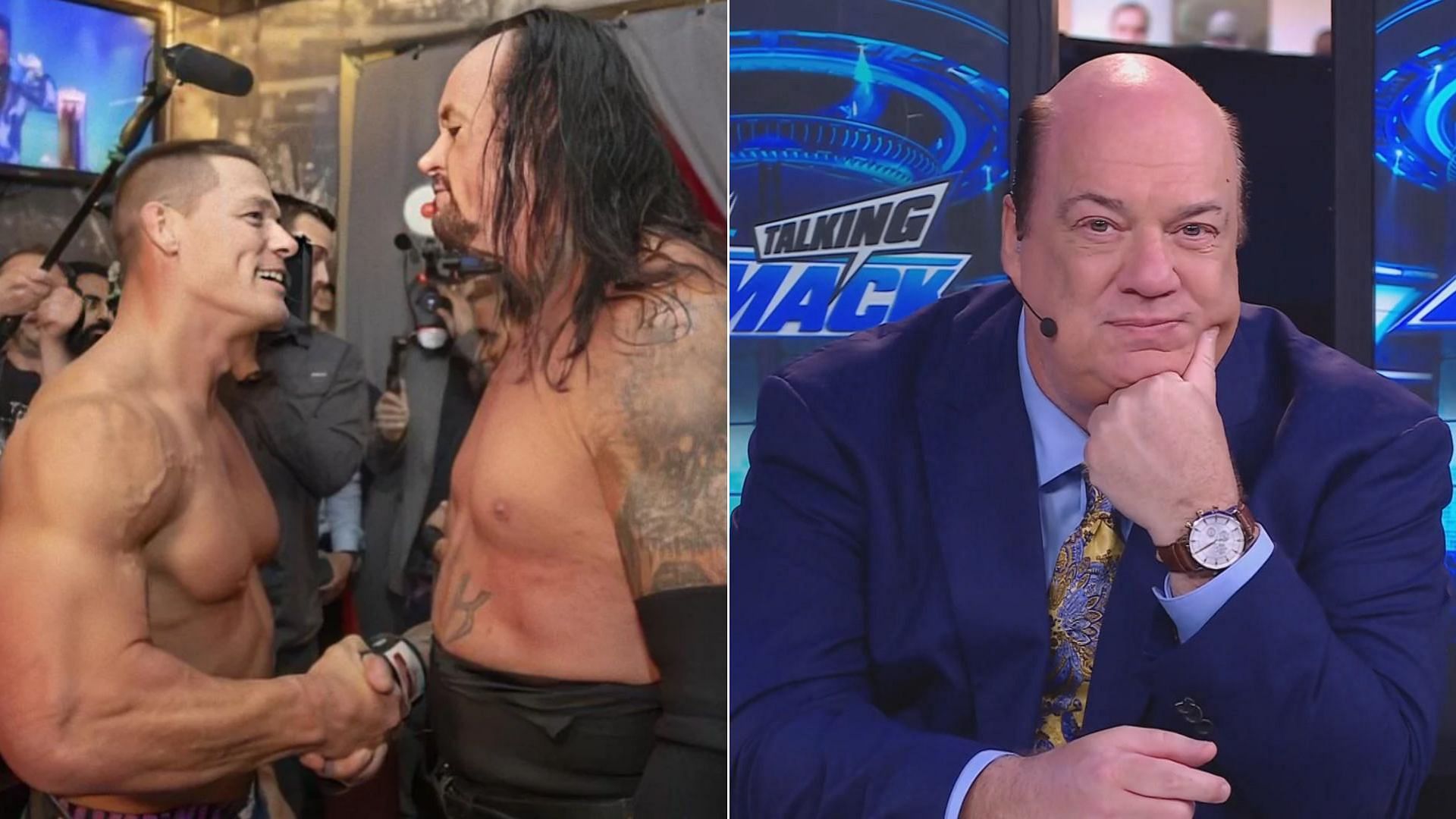 The Undertaker is a Hall of Famer; Heyman is the Chief Counsel to Roman Reigns