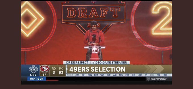 Dr Disrespect Announces 49ers Draft Pick