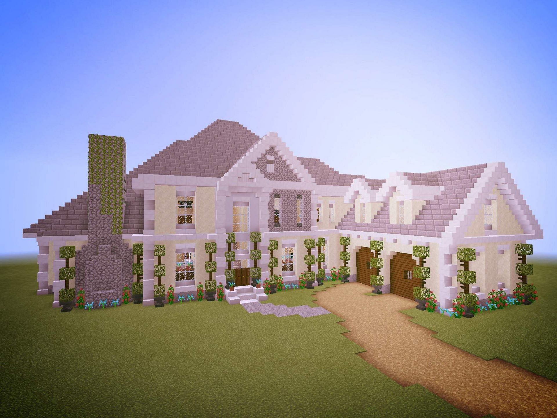 Mansions in Minecraft take plenty of effort but emanate a very lavish appearance (Image via Elite Fox/Amino Apps)