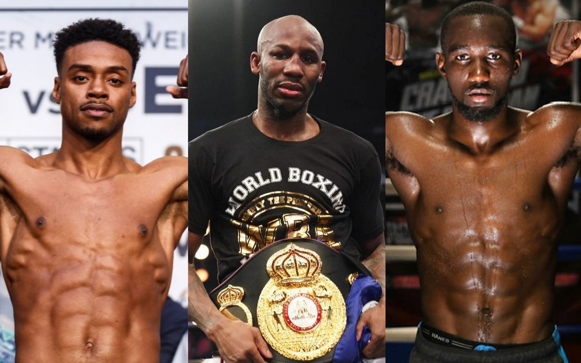 Errol Spence Jr., Yordenis Ugas, and Terence Crawford