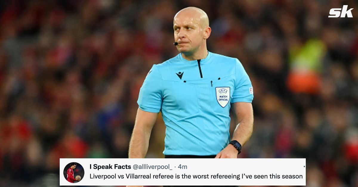 Reds fans brand referee an &#039;absolute joke&#039; for his decisions at Anfield