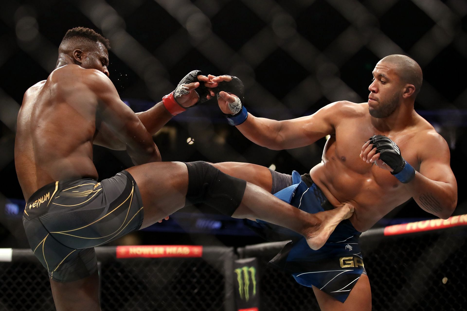 Ngannou defeated Gane via unanimous decision