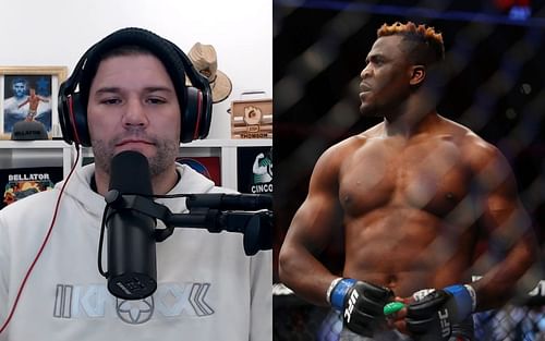 Josh Thomson (left) via.YouTube/WeighingIn; Francis Ngannou (right)