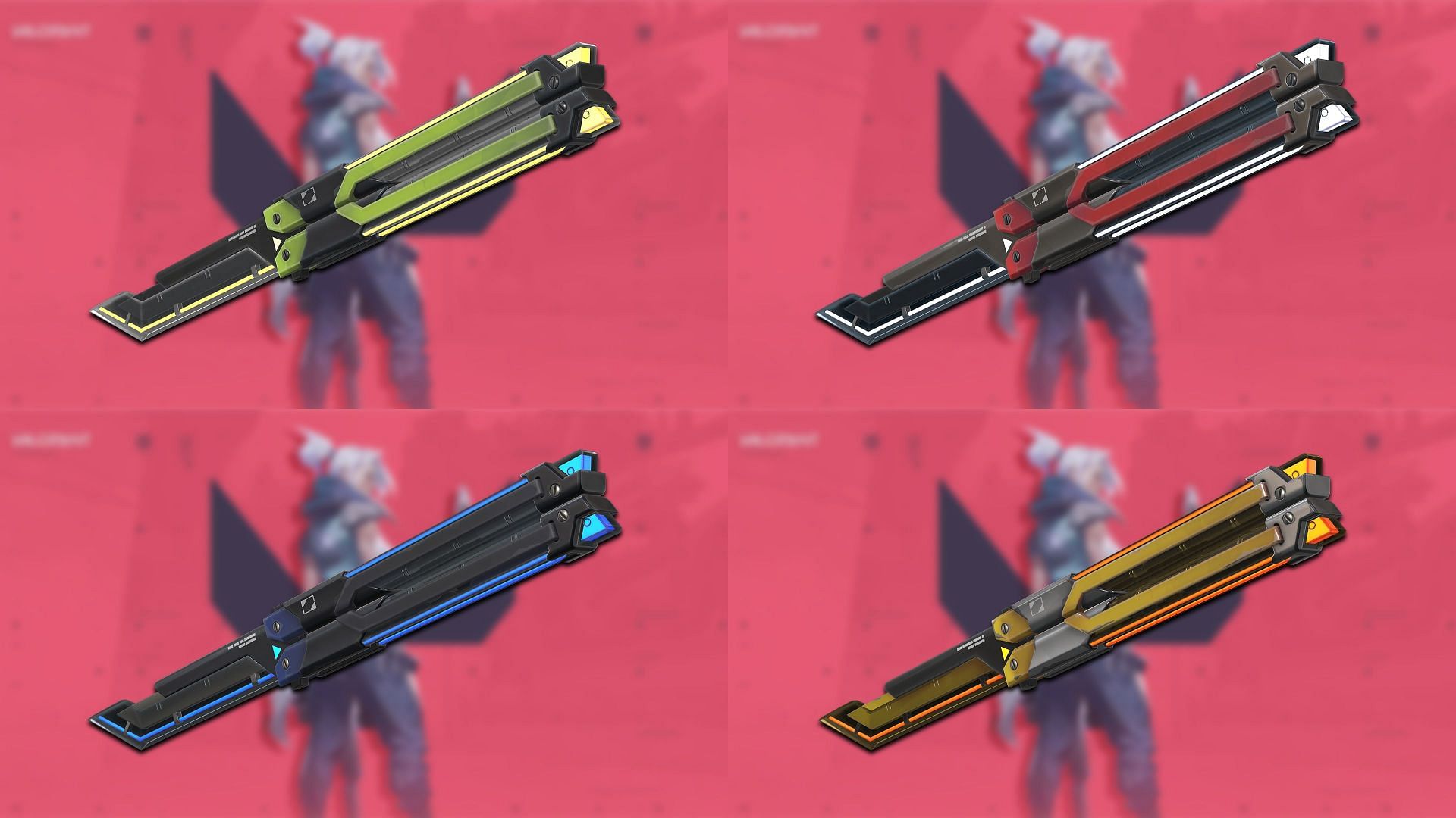Butterfly Knife and its variants (Image via Riot Games)