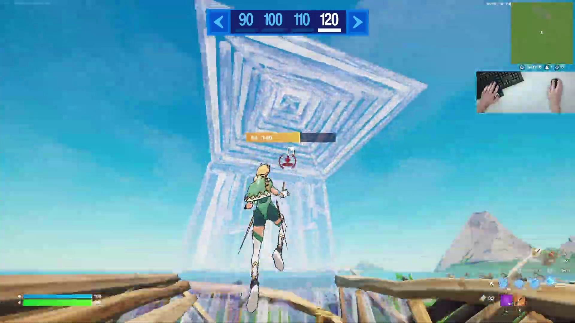 When the FOV level is maxed out at 120 degrees, it looked something like this (Image via YouTube/BRUX)