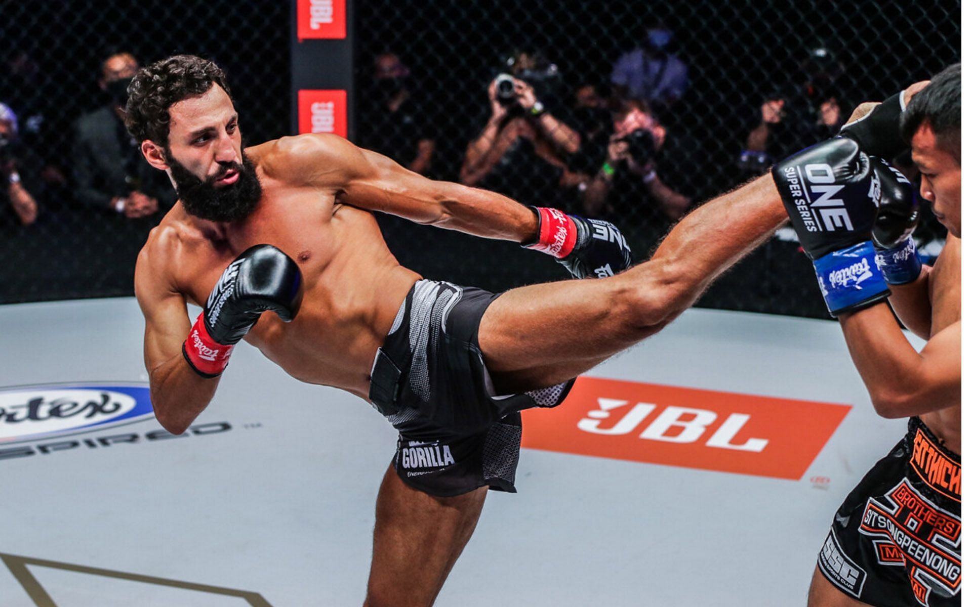 The Circle is not the only place where Chingiz Allazov throws his kicks. | [Photo: ONE Championship]