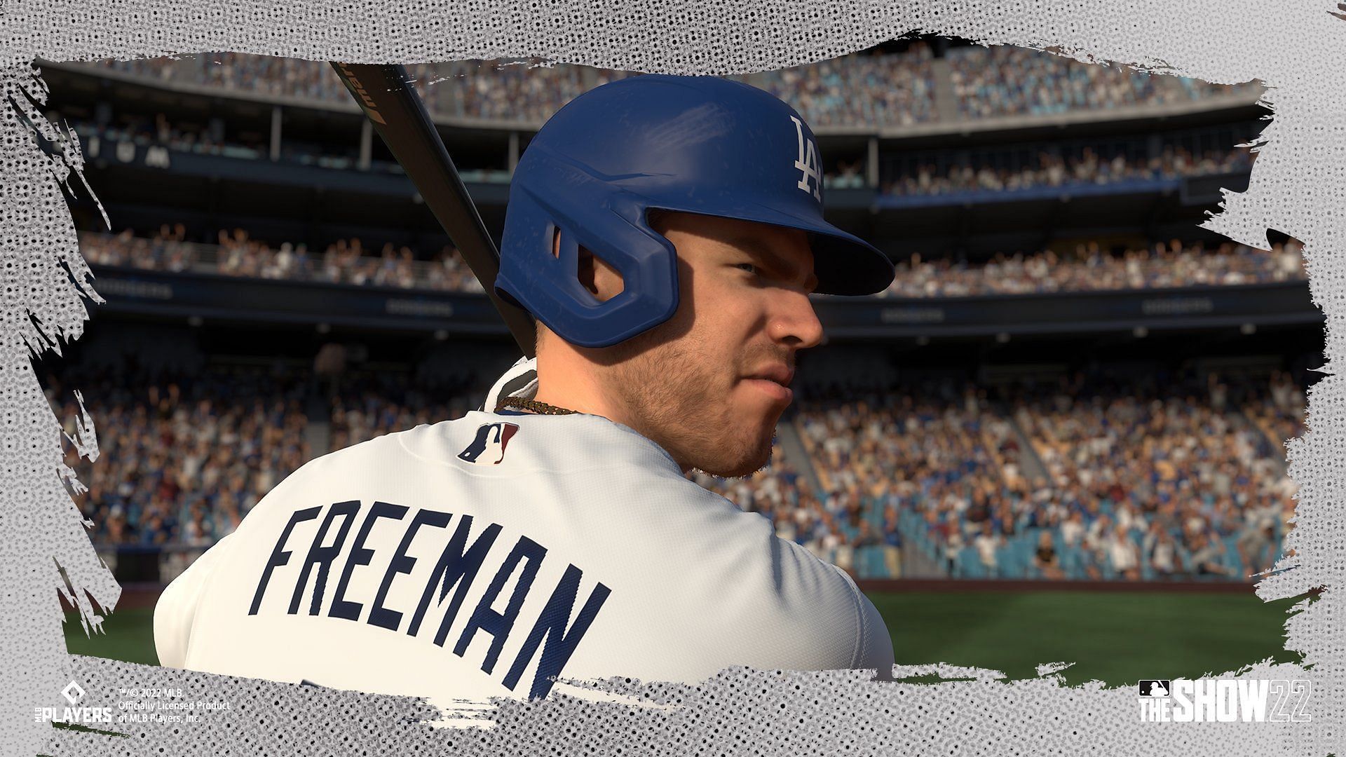 Freddie Freeman in The Show (Image via MLB The Show Twitter page)