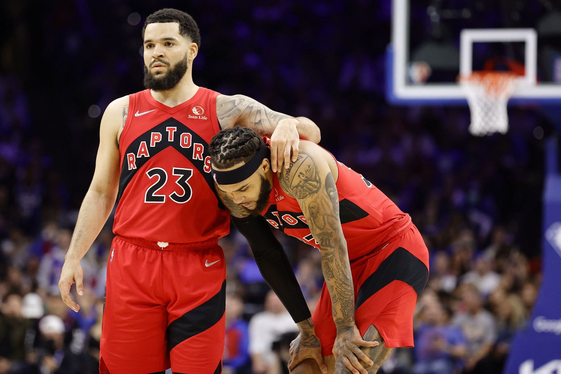 Fred VanVleet and Chris Boucher fouled-out in Game One