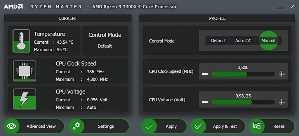 AMD Ryzen Master (Image via AMD)