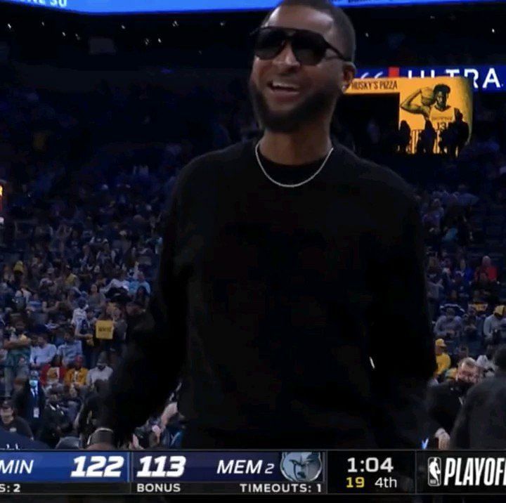 Usher And Ja Morant's Dad Sport Identical Outfits, Shades In