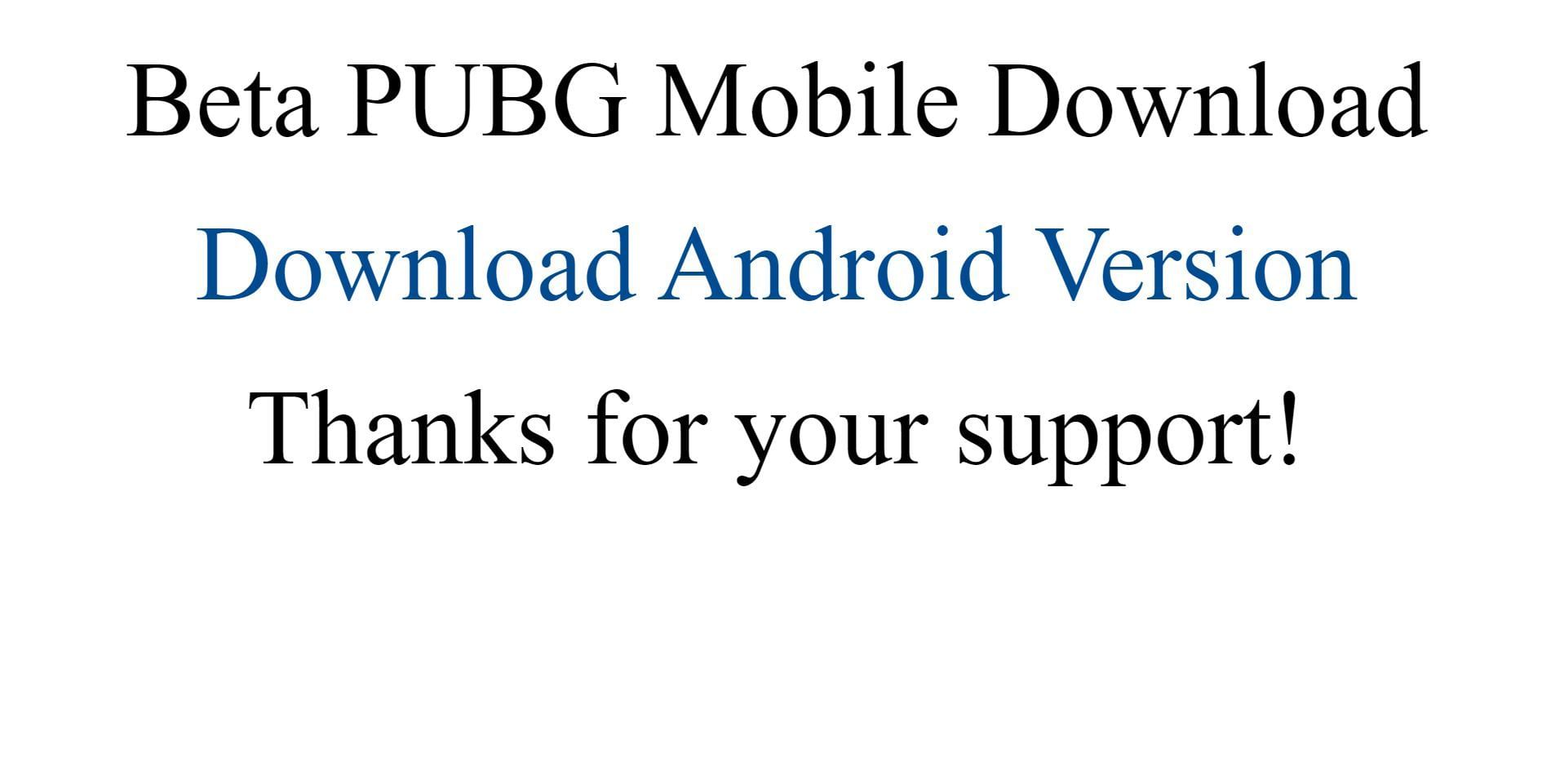 Click on the link in the center to begin the download (Image via PUBG Mobile)