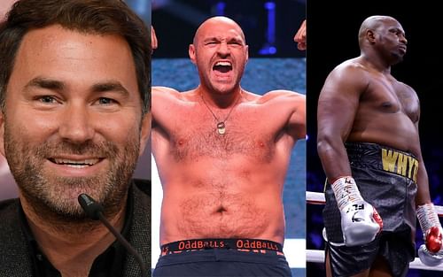 Eddie Hearn, Tyson Fury, and Dillian Whyte