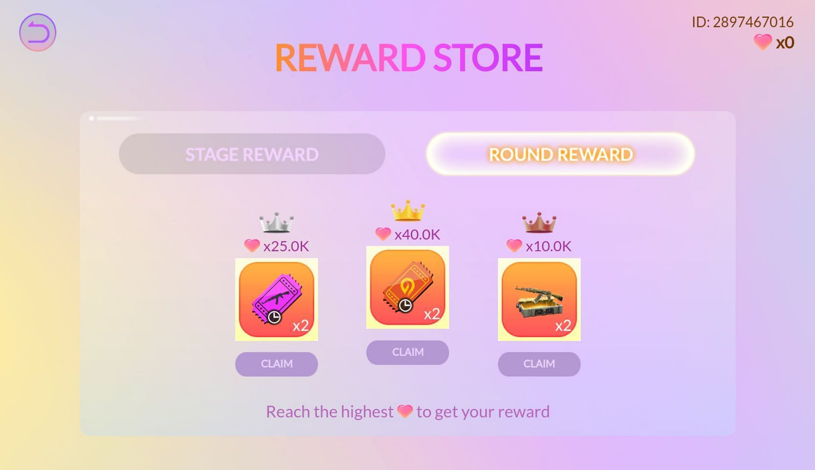 Round Rewards (Image via Garena)