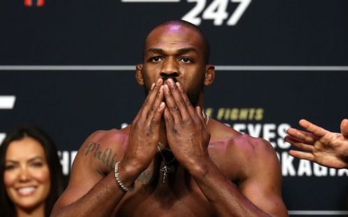 Jon Jones at UFC 247 weigh-ins