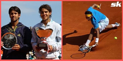 Rafael Nadal's defensive skills were on point during the final against Fernando Verdasco in 2010