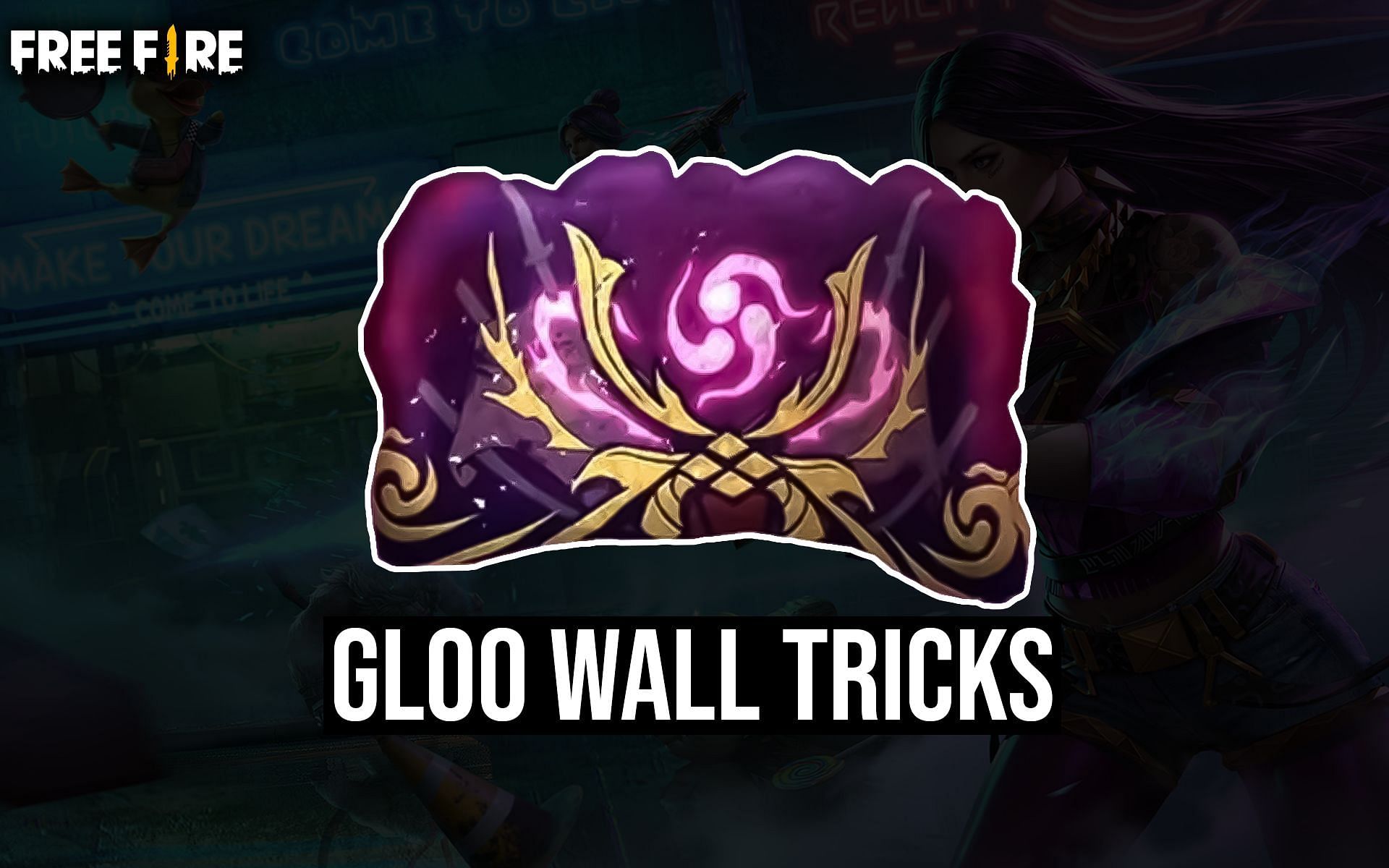 Gloo wall tricks help players escape/gain kills in Free Fire (Image via Sportskeeda)